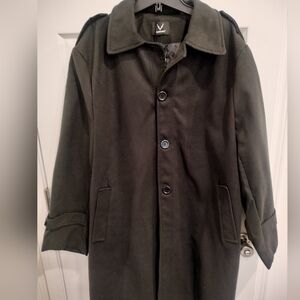 Dark Green/Gray  Trench Coat